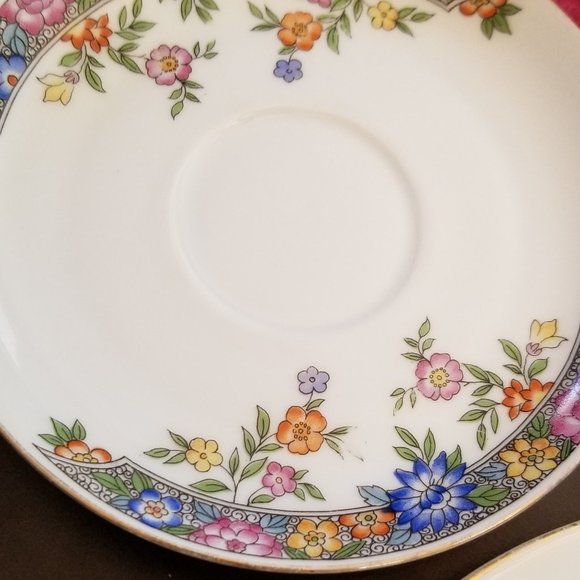 2 Hutschenreuther Selb LHS "Vernon" Salad Plates & Cups with Saucers, Bavaria - Picture 6 of 11